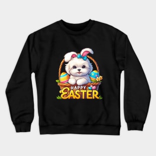 Maltipoo Easter Bunny Crewneck Sweatshirt